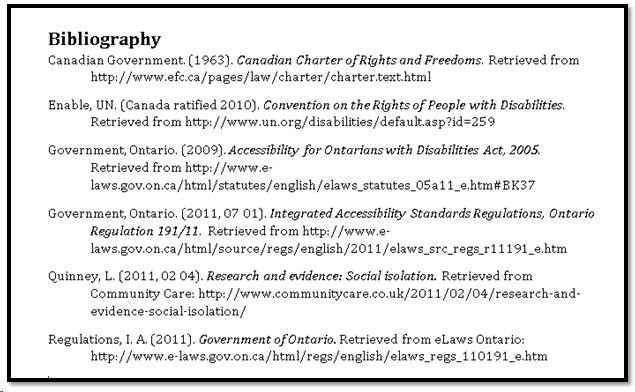 Bibliography generated from Citations.