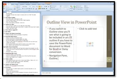 Outline view of this PowerPoint document.