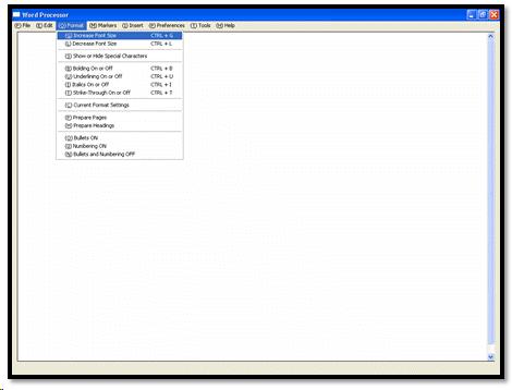 eClipseWriter word processor window.