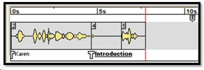 Audio recording in Publisher once it has been edited.