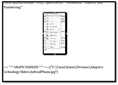 Graph Marker inserted