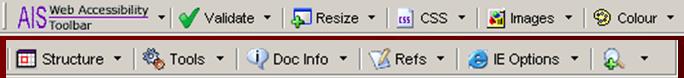 AIS Toolbar options