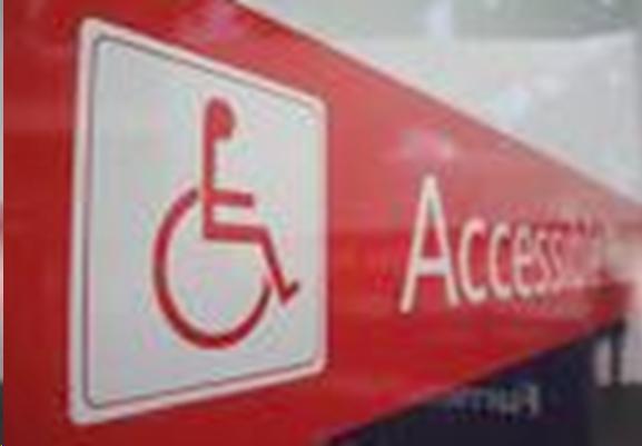 "Access" sign with image of wheelchair