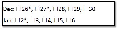 Poor form design using symbols in a table cell.