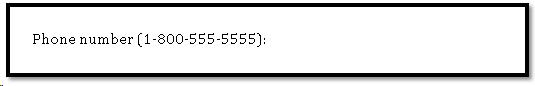 More accessible/usable phone number format.