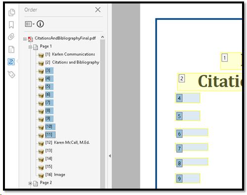 Several blank lines selected in the Order Panel.