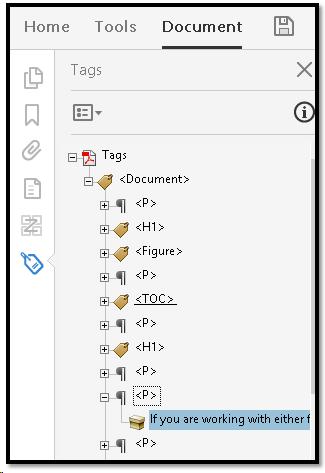 Text found in Tags Tree using the Find Tag From Selection tool.