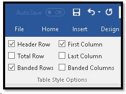 Add Table Headers in Word.