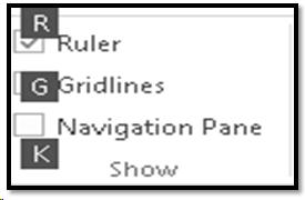 View Ribbon Navigation Pane check box.