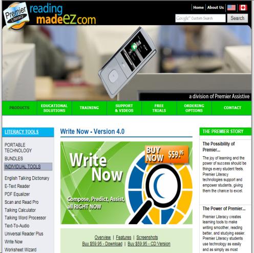PremierSoftware screenshot of website