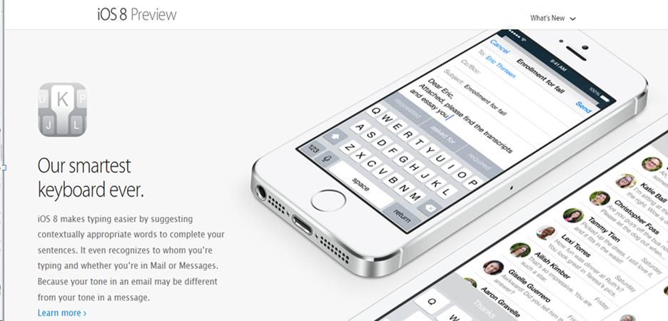 iOS 8 photo
