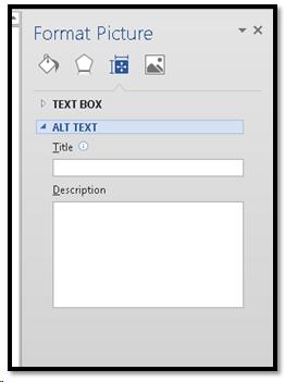 Alt Text in Format Picture Pane in Word