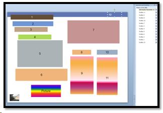 Selection Pane to reorder objects on a slide.