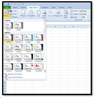 Excel Themes Gallery