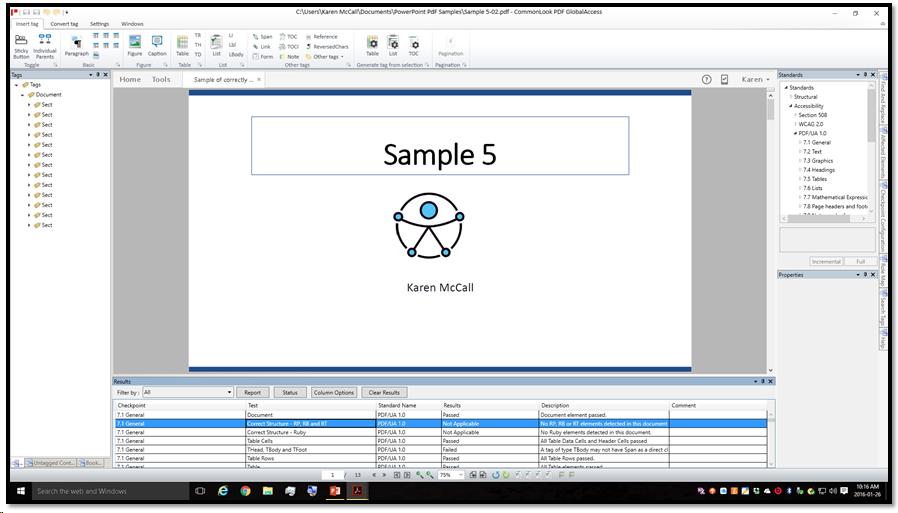 Full accessibility report from PDF Validator