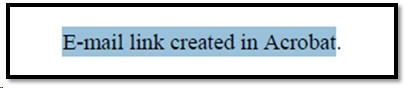 Selected text that will be a link.