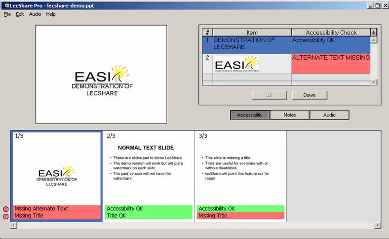 Lecshare tray snapshot