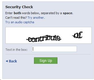 An example of CAPTCHA with sound.