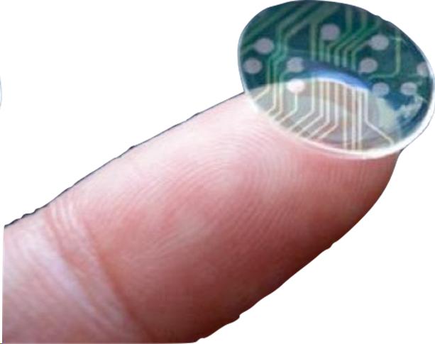 Contact lens with sensor