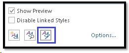 Manage Styles button in the Styles Pane.