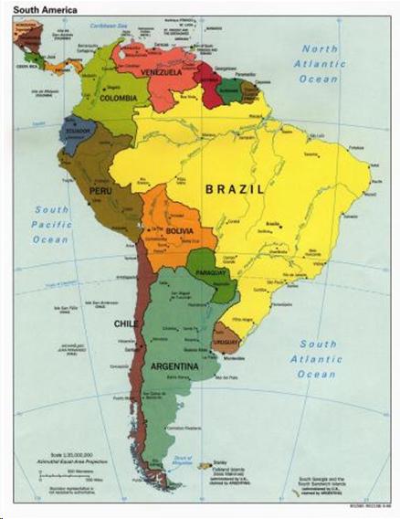 Map of Brazil