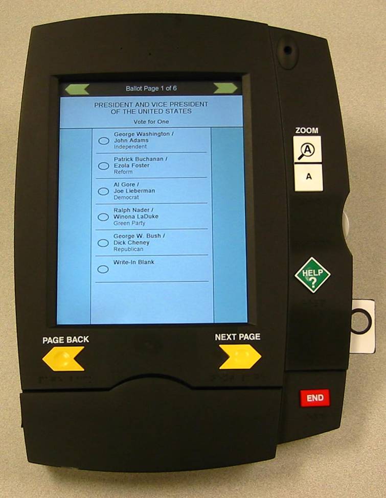 Current Design of Tablet Voting Machine
