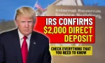 IRS Approves $2,000 Direct Deposit for December 2025, Check Everything That You Need to Know